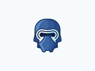 Kylo Ren! character death star evil helmet icon illustration kylo kylo ren mask outline ren star wars