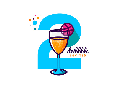 2 DRIBBBLE INVITES 2 draft 2 invitation cheers dribbble invites drink and dribbble gift giveaway invitation invites juice with dribbble nw year gift player