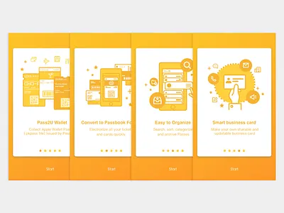 Pass2U Wallet Onboarding app apple wallet onbooarding pass2u passbook tutorial ui wallet