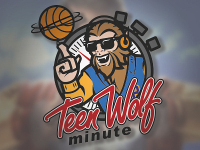 Teen Wolf Minute blog branding illustration logo teen wolf website