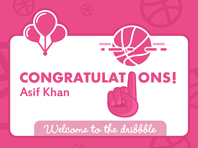 Congrats congrats congratulations dribbble dribbbleinvite newplayer talent