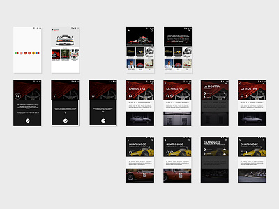 Interactive Museum Guide app car design ferrari guide interaction mockup project prototype screen