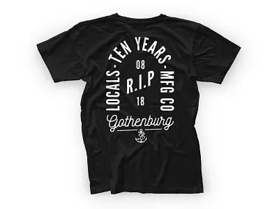 R.I.P Tee apparel artwork graphic locals localsapparel logo t shirt tee