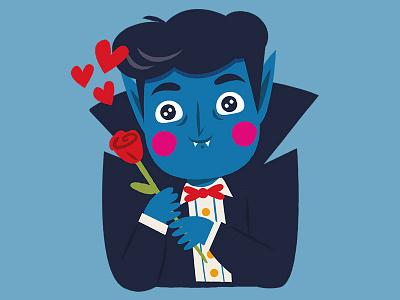 Vampi, the Sweetest Vampire character drawing illustration pack sticker vampire vector