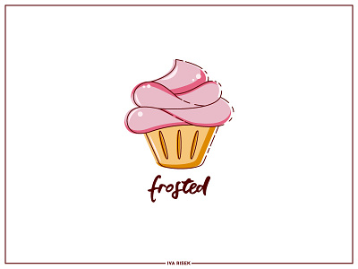 Cupcake Logo cupcake design graphic design logo logos summer