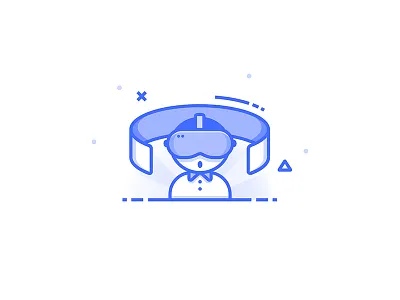 Virtual Reality Icon ar glasses icon nerd reality set virtual vr