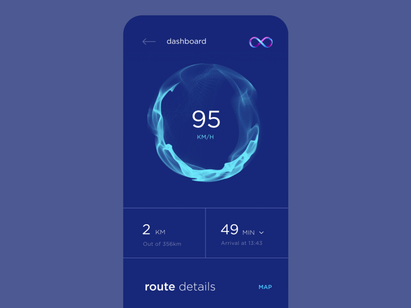 Route details UI app city cuberto hyperloop interface route sketch speed trip ui ux