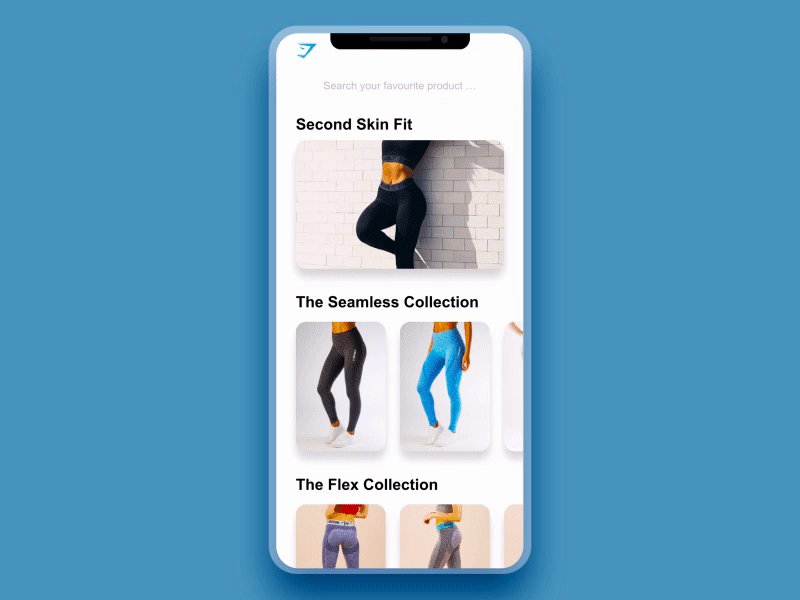 Gymwear Shop Interaction animation app design flinto gym interactio minimal shop sport store ui ux