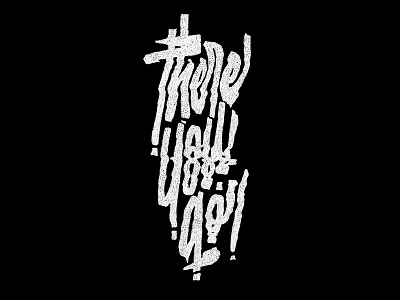There You Go analog branding glitch lettering logo logo type scanner typography