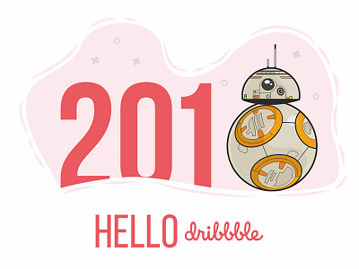 BB-8 Hello from sunny Jakku 2018 art battlefront bb 8 fanart newyear starwars