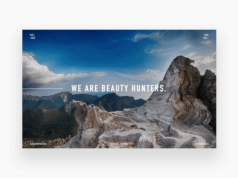 Marmo Elite Homepage animation clean dailyui design digital flat gif minimal ui ux web design white