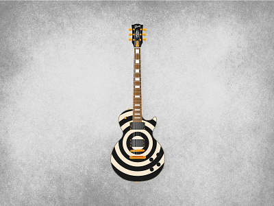 The Grail black label society gibson guitar guitar illustration illustrator les paul guitar metal music ozzy osbourne vector zakk wylde