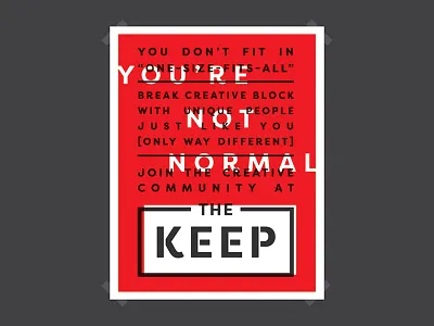 Thekeep Brand Concept Poster branding design poster