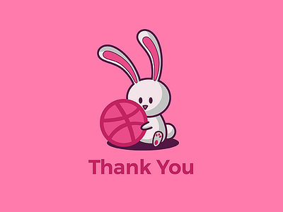 Hello Dribbble! 2018 bunny cute debut first shot little rabbit