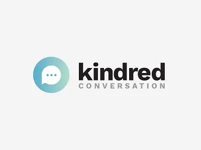 Kindred Conversation Logo chat conversation kindred conversation logo sans serif