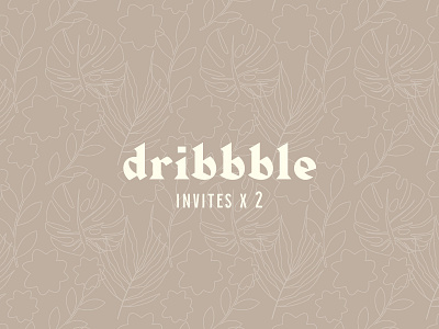 2 dribbble invites! giveaway invitation invite invites