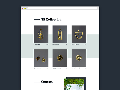 Jewelry Ecommerce ecommerce jewelry ui website