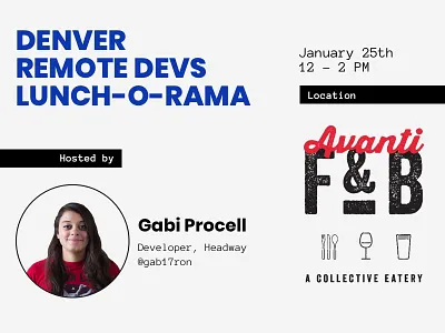 Denver Devs Lunch colorado denver developer event lunch remote