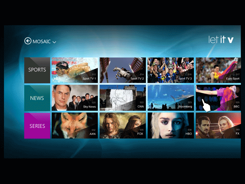 Let it V - Windows 8 Metro Style App 2014 itv metro style tv video app video on demand vod windows 8