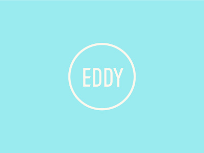 Eddy blue circle eddy logo sans serif tesani