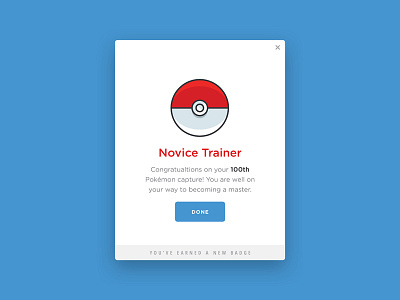 Day 84 – Badge 084 badge card dailyui master mobile novice pokemon trainer uidesign user interface web