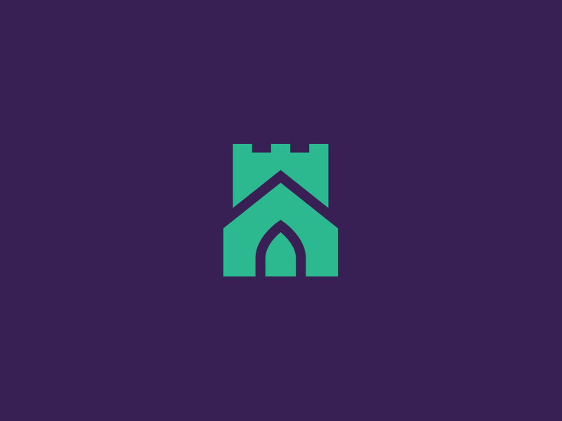 Church Icon brand church icon logo square