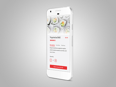 Single Item Checkout checkout daily daily ui mobile mockup sushi