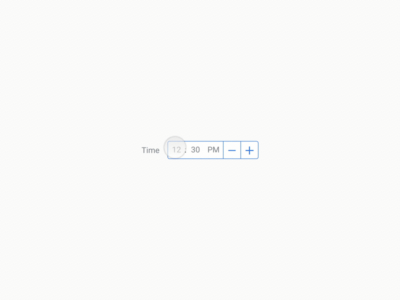 Time Picker Desktop - 1 animation desktop interaction ixd principle transition ui ux