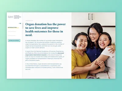 Single page website left menu side menu single page ui ux