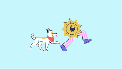 Feek - Characters branding character character design design dog feek graphic design illustration sun vector