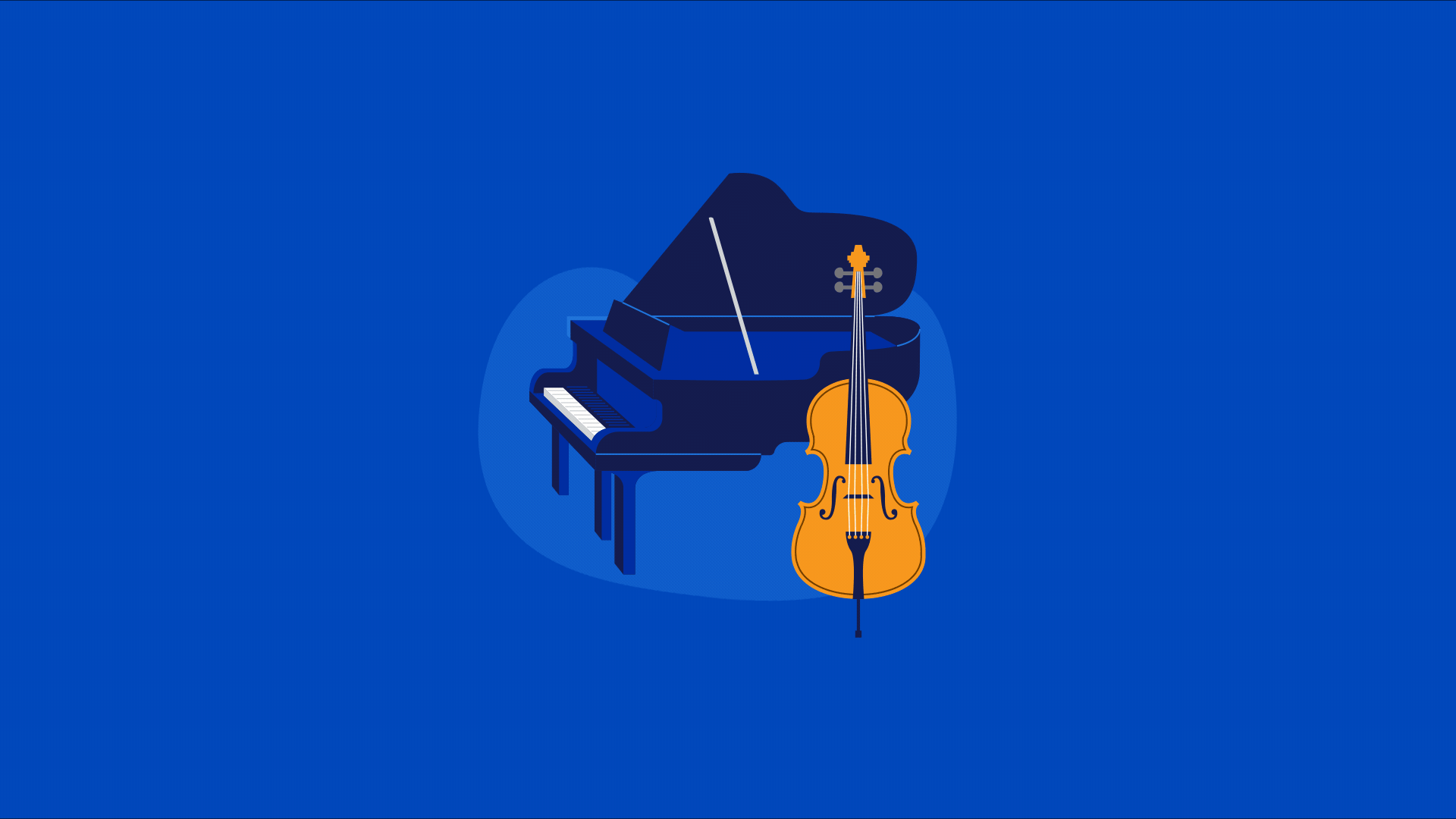 Insurance - Hobbies animation baby piano bicycle bike blob blue bright cello golf graphic design hobbies illustration insurance money music piano retirement spot illustration strings valuables