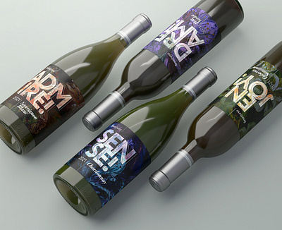 Bottle Packaging Design graphic design label packaging wrap