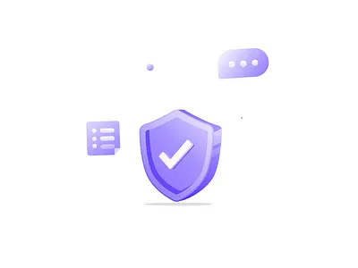 3D Shield – Secure & Connected animation digital safety motion graphics