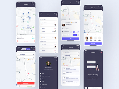 Hitchhiking Mobile App figma hitchhiking mobile mobile app mobileapp mobiledesign ui ui design uiux user experience user interface ux design