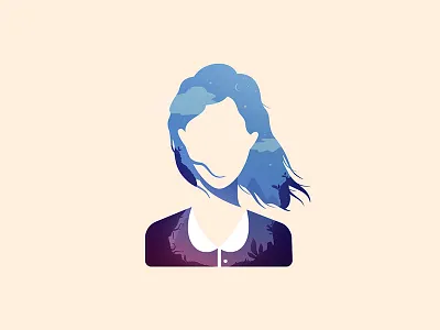 Portrait World character landscape portrait silhouette vector