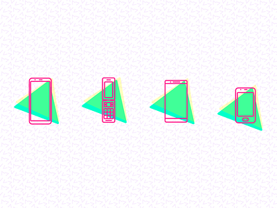Phone Icons 90s alcatel graphic design icons illustration lg oneplus samsung