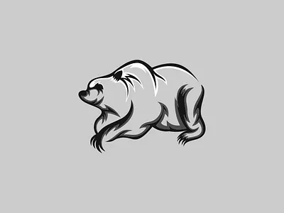Bear coreldraw ilustrator logo