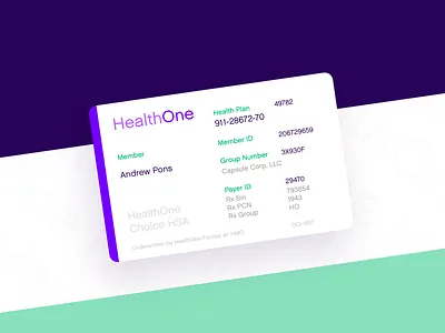 Insurance ID business card card design grid health insurance layout medical print