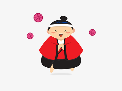 Dribbble Invite Giveaway 2d character dribbble illustration sudoku vector