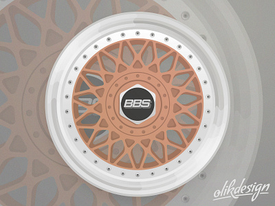 BBS RM012 illustration rim art bbs classic felge illustration rim rm012 rosegold tiefbett