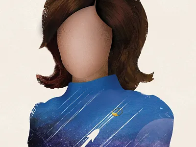 U.S.S. Callister black mirror illustration poster space space fleet uss callister