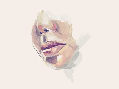 Work in Progress - portrait 2 adobesketch brush digital face illustration ipadpro lighting painting photoshop portrait skin