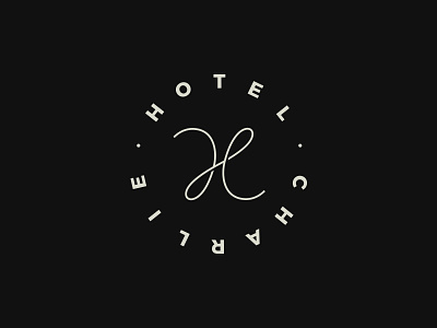 Hotel Charlie icon identity logo mark monogram sketch symbol typography