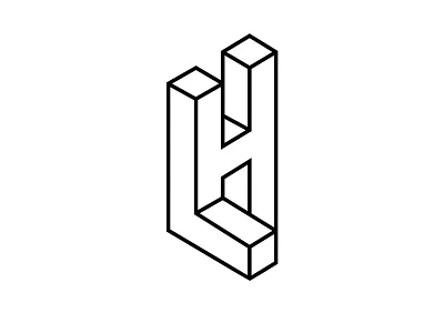 Liz Harris Logo black brand clean initials lines logo mark me personal visual