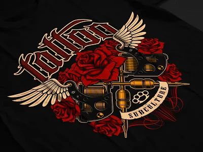Tattoo Machines Shirt Design design harry kasyanov machine shirt shutterstock tattoo vector