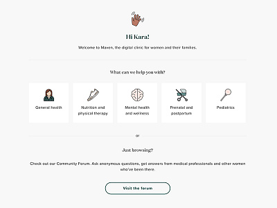 Maven web icons illustration web web design website womens health