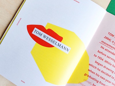 Editorial Design / Pop Art exhibition art cataloge colors design exhibition graphic lips movement pop tom wesselmann