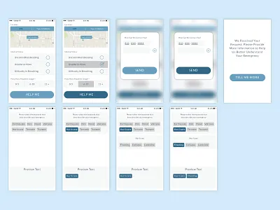 UI design for an emergency relief app emergency relief app ui design user experience