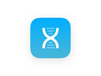 Helix Icon blue helix typeicon x