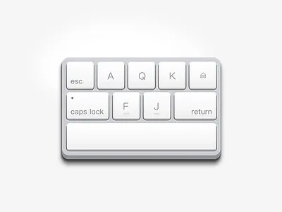 Apple Mini Smart Keyboard icon keyboard realistic
